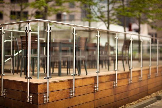 De gemakkelijke DIY-Balustrade van het de Baluster Ondoorzichtige Berijpte Glas van het Installatie Duidelijke Glas